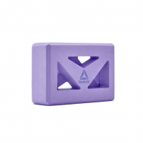 Блок для йоги с прорезями Reebok, фиолетовый