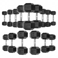 Гантели обрезиненные гексагональные OXIDE FITNESS ODB04 (от 32.5 до 40 кг)