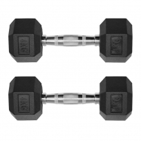 Гантели обрезиненные гексагональные OXIDE FITNESS ODB04 (от 32.5 до 40 кг)